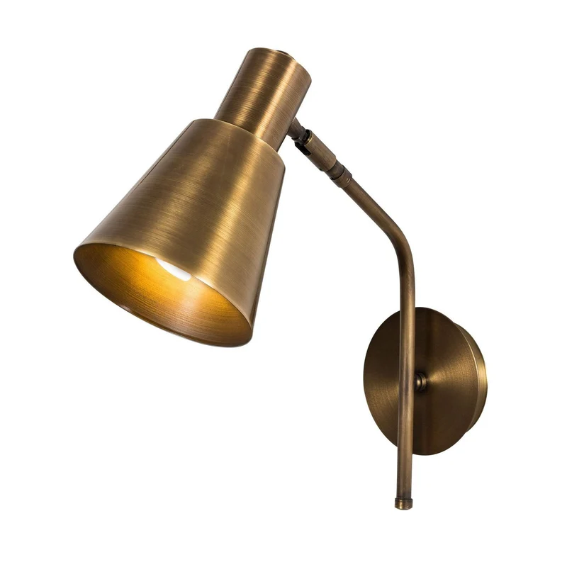 B-Ware Wandleuchte Sivani MR-663 gold antik Metall Ø 15 cm Wandlampe Lampe Leuchte Spot