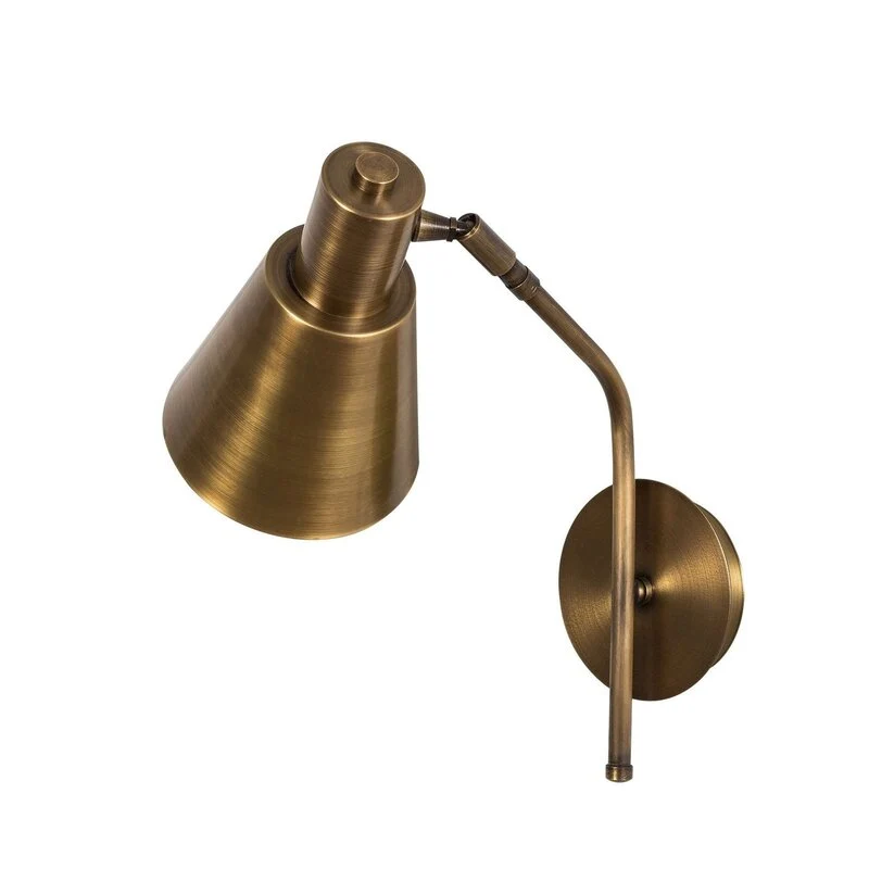 B-Ware Wandleuchte Sivani MR-663 gold antik Metall Ø 15 cm Wandlampe Lampe Leuchte Spot