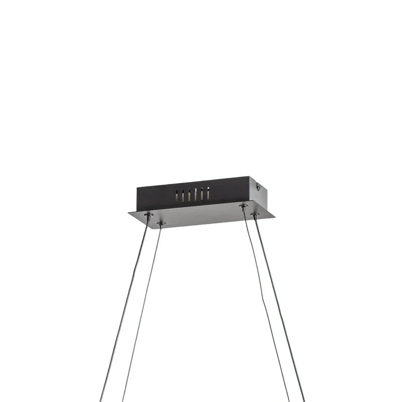 B-Ware Lucande Pendelleuchte Hängeleuchte LED Mensola Aluminium schwarz 75 cm