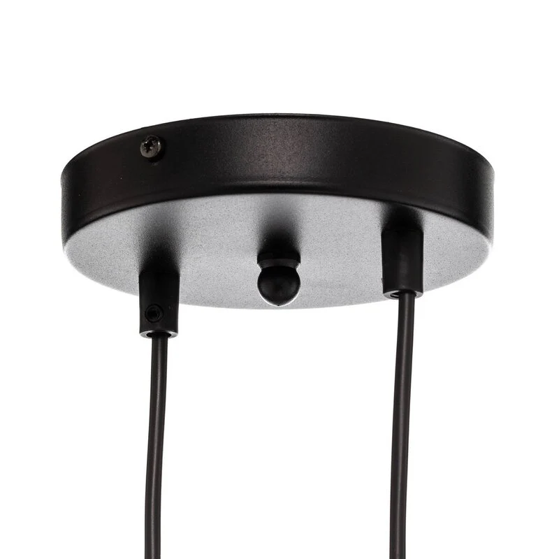 B-Ware EMIBIG LIGHTING Hängeleuchte Glassy Hängelampe 6-flammig schwarz klar Glas 110cm