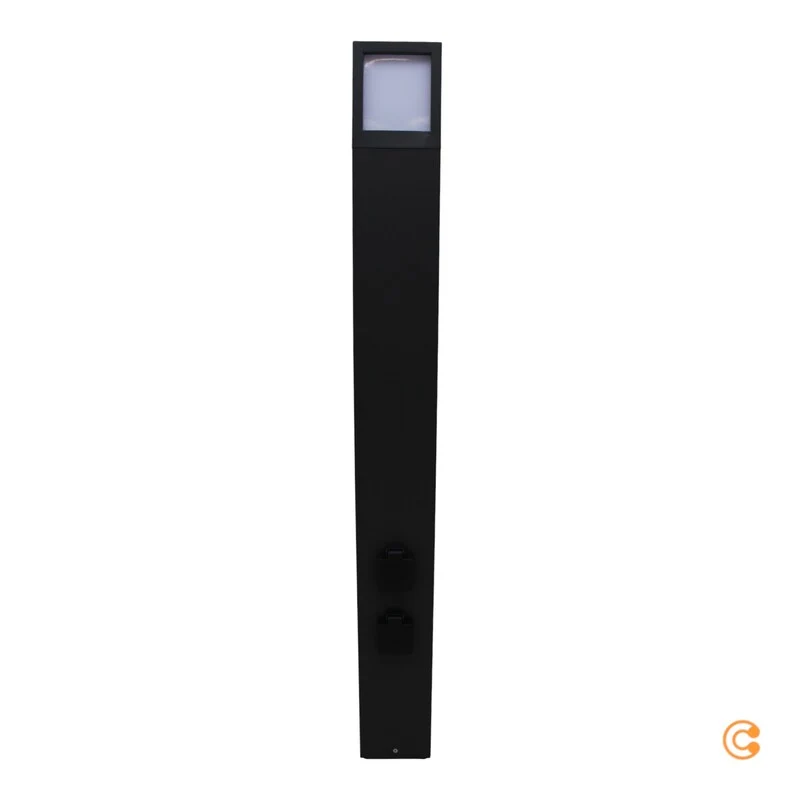 B-Ware Deko-Light Steckdosensäule Steckdosensäule Facado 100cm grau SIEHE TEXT/FOTO