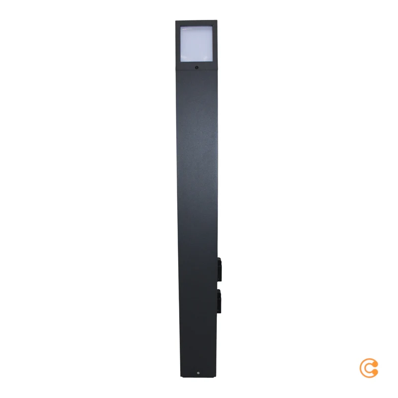 B-Ware Deko-Light Steckdosensäule Steckdosensäule Facado 100cm grau SIEHE TEXT/FOTO