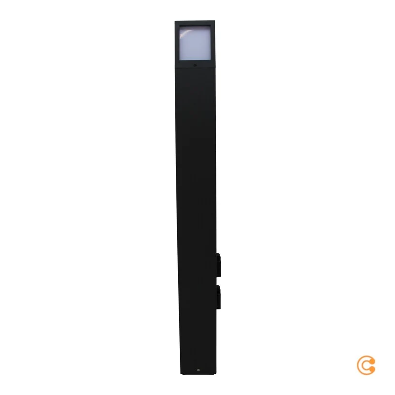 B-Ware Deko-Light Steckdosensäule Steckdosensäule Facado 100cm grau SIEHE TEXT/FOTO