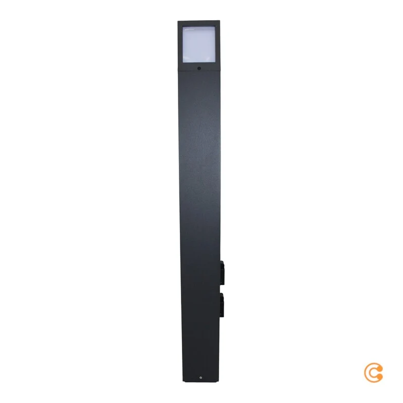 B-Ware Deko-Light Steckdosensäule Steckdosensäule Facado 100cm grau SIEHE TEXT/FOTO