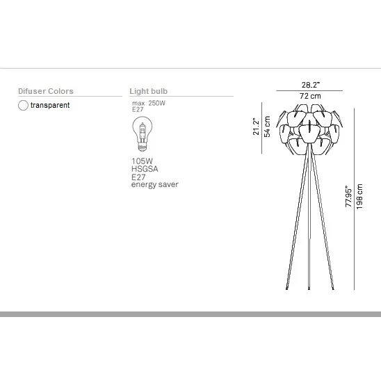 D-Ware Luceplan Hope Terra Stehleuchte Stehlampe Leuchte Standleuchte SIEHE TEXT/FOTO