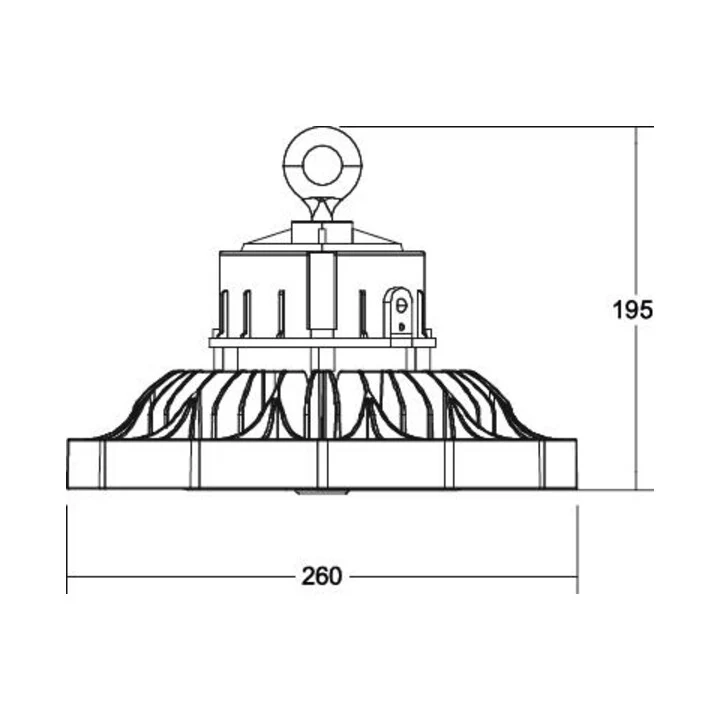 B-Ware Brumberg Leuchten LED-Hallenstrahler Hallenleuchte 4000K DALI schwarz 80W