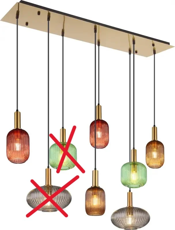 B-Ware Globo Lighting Normy Hängeleuchte Pendelleuchte messingfarben SIEHE TEXT/FOTO228