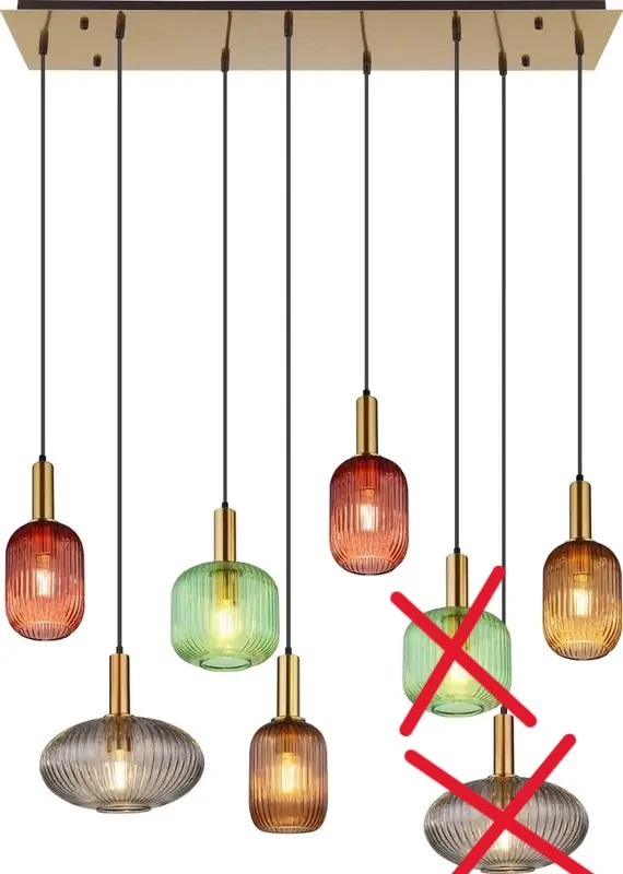 B-Ware Globo Lighting Normy Hängeleuchte Pendelleuchte messingfarben SIEHE TEXT/FOTO228