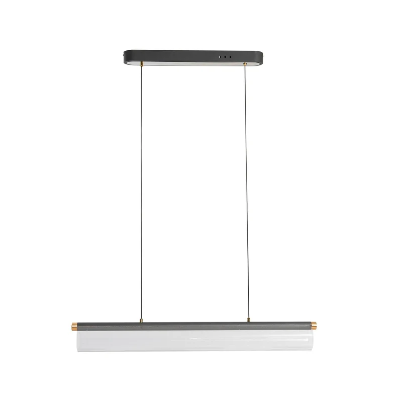 B-Ware Lucande Pendelleuchte Hängeleuchte LED transparent Acryl Metall Alania180