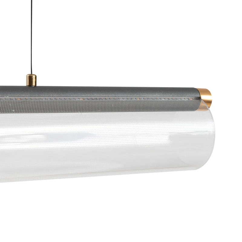 B-Ware Lucande Pendelleuchte Hängeleuchte LED transparent Acryl Metall Alania180