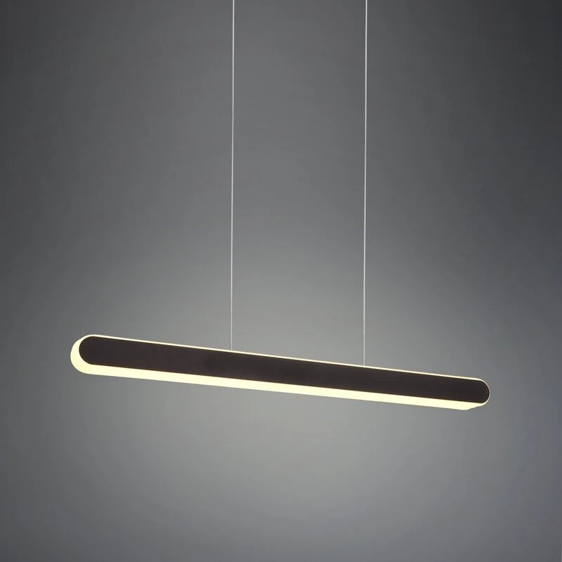 B-Ware Trio Lighting LED-Hängeleuchte Helios Hängeleuchte ausziehbar dim CCT schwarz
