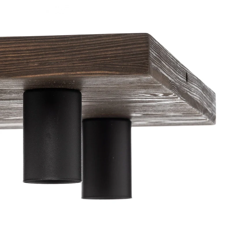 B-Ware Envostar Lobo Deckenlampe Leuchte Deckenbeleuchtung 6-flammig Kiefer grau LED