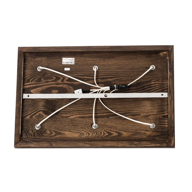 B-Ware Envostar Lobo Deckenlampe Leuchte Deckenbeleuchtung 6-flammig Kiefer grau LED