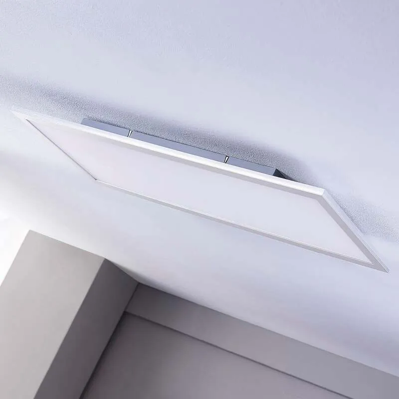 B-Ware Lindby Deckenlampe Deckenleuchte Livel LED Lampe Leuchte silber 120x30cm