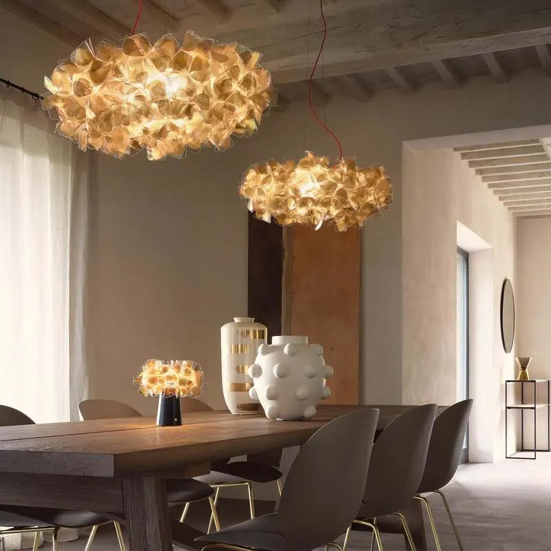 B-Ware Slamp Hängeleuchte Clizia Mama Non Mama LED Pendelleuchte Lampe gold klar Ø78cm