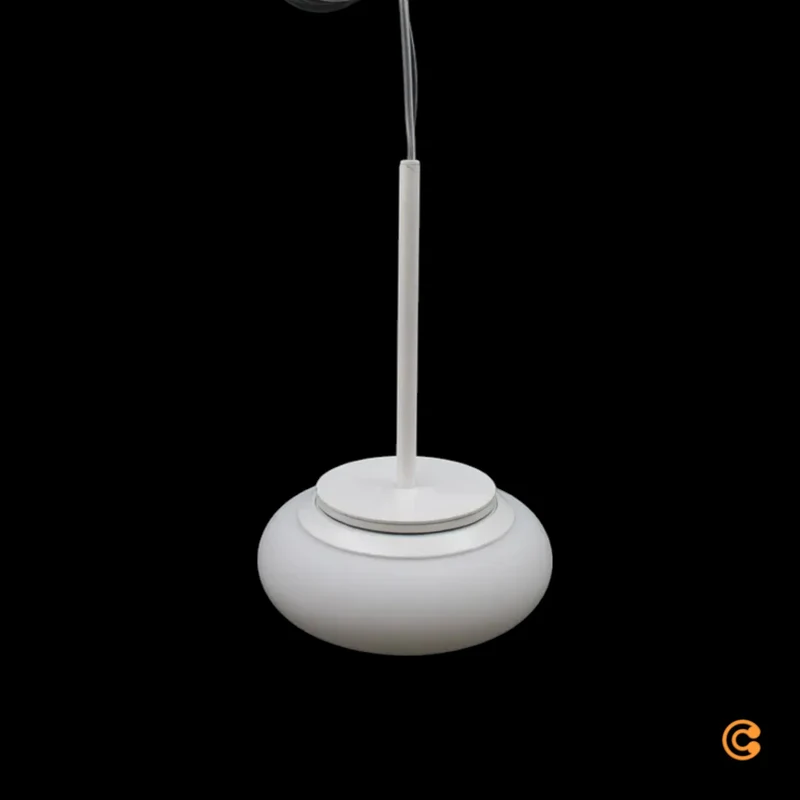 B-Ware Itka Hängeleuchte Pendelleuchte Lampe Lampe LED weiß Stahl Glas Ø 20 cm