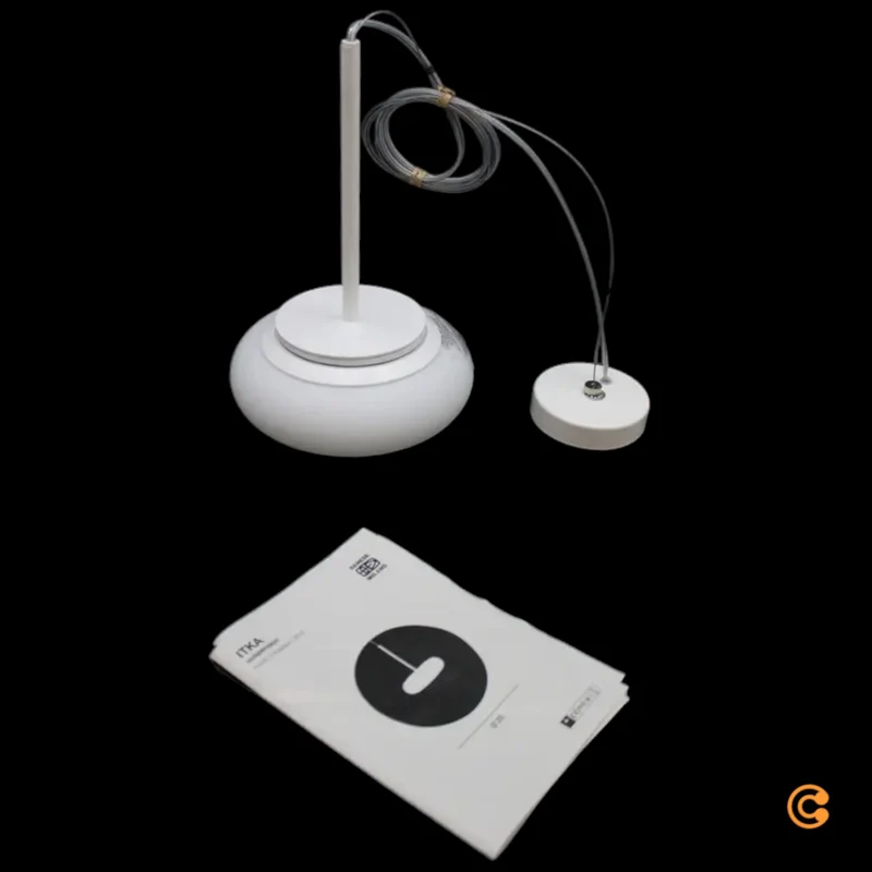 B-Ware Itka Hängeleuchte Pendelleuchte Lampe Lampe LED weiß Stahl Glas Ø 20 cm