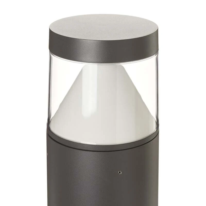 Lucande Pollerleuchte Pollerlampe LED Wegelampe Darja dunkelgrau Aluminium357