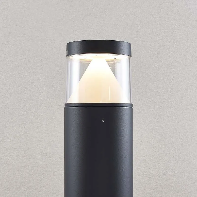 Lucande Pollerleuchte Pollerlampe LED Wegelampe Darja dunkelgrau Aluminium357