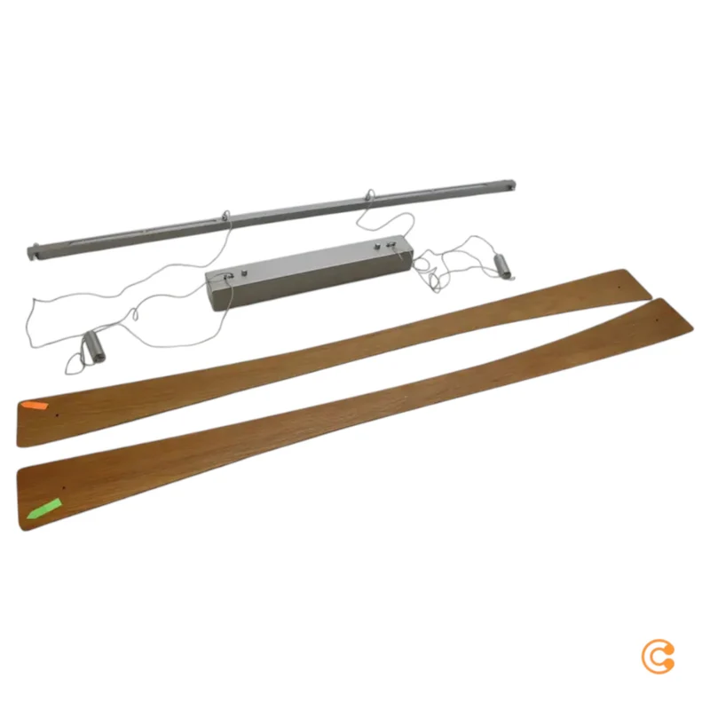 B-Ware Lindby Pendelleuchte Hängeleuchte LED Holz Eiche Nickel matt dimmbar Wohnbere292