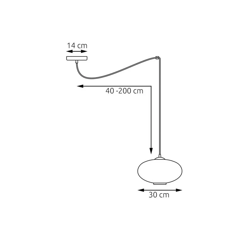 B-Ware EMIBIG LIGHTING Hängelampe Deckenleuchte Origo 30 cm rauchgrau schwarz dezentral