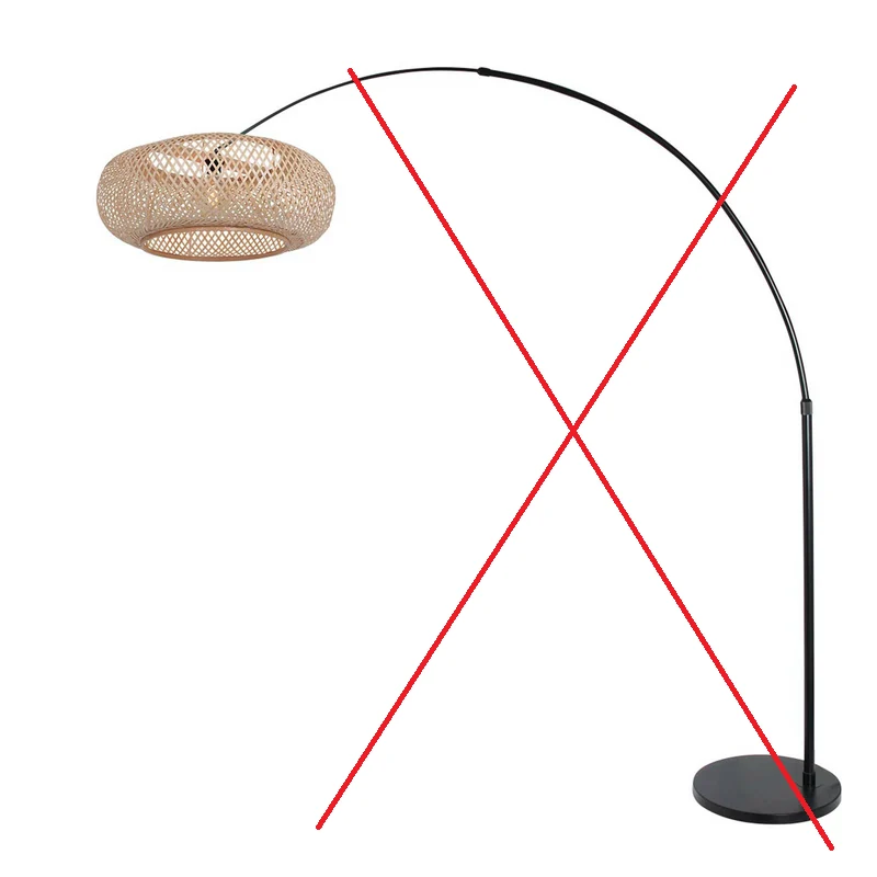 B-Ware Steinhauer Bogen-Stehlampe Sparkled Light schwarz buche SIEHE TEXT/FOTO