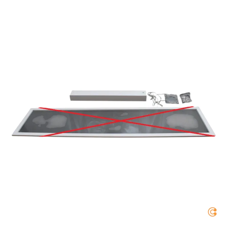 B-Ware Deko-Light Pendelleuchte Hängeleuchte LED weiß eckig Dip-Switch dimmbar