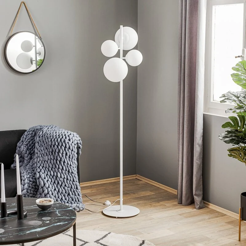 B-Ware Euluna Stehleuchte Stehlampe Dione Lampe Leuchte 4-flg weiß SIEHE TEXT/FOTO