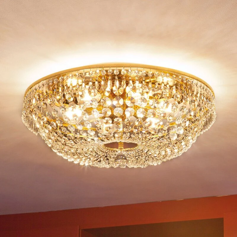 B-Ware ORION Kristalldeckenleuchte Leuchte SHERATA gold Deckenlampe SIEHE TEXT/FOTO