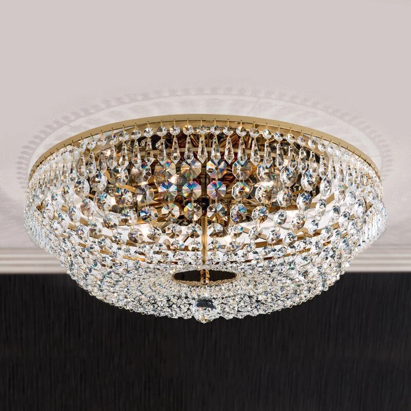 B-Ware ORION Kristalldeckenleuchte Leuchte SHERATA gold Deckenlampe SIEHE TEXT/FOTO