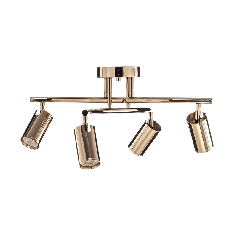 B-Ware Lucea Deckenstrahler Spotte Deckenlampe Lampe gold 4-flammig Leuchte GU10