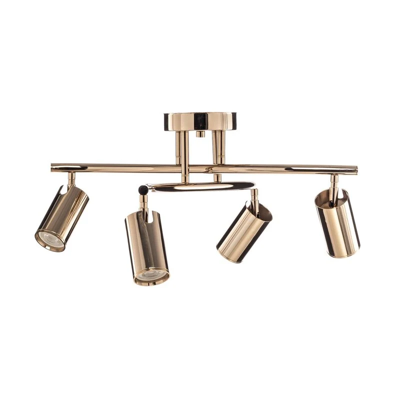 B-Ware Lucea Deckenstrahler Spotte Deckenlampe Lampe gold 4-flammig Leuchte GU10