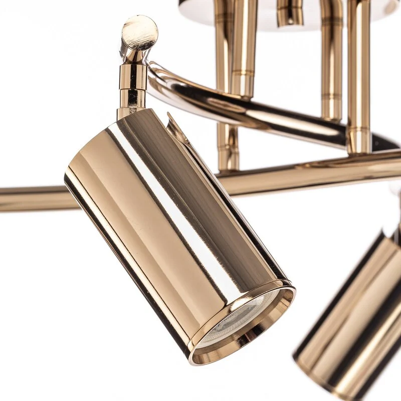B-Ware Lucea Deckenstrahler Spotte Deckenlampe Lampe gold 4-flammig Leuchte GU10