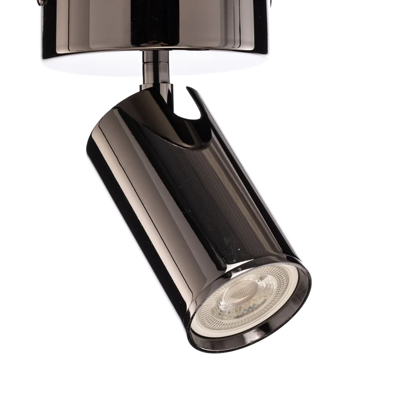 B-Ware Lucea Deckenstrahler Spotte Deckenlampe Deckenleuchte schwarz-chrom 1-flg GU10