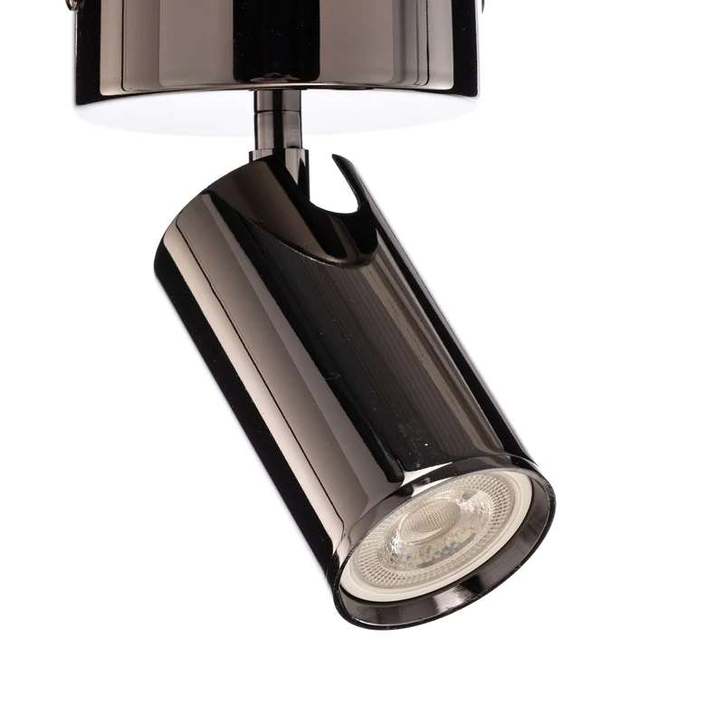 B-Ware Lucea Deckenstrahler Spotte Deckenlampe Deckenleuchte schwarz-chrom 1-flg GU10