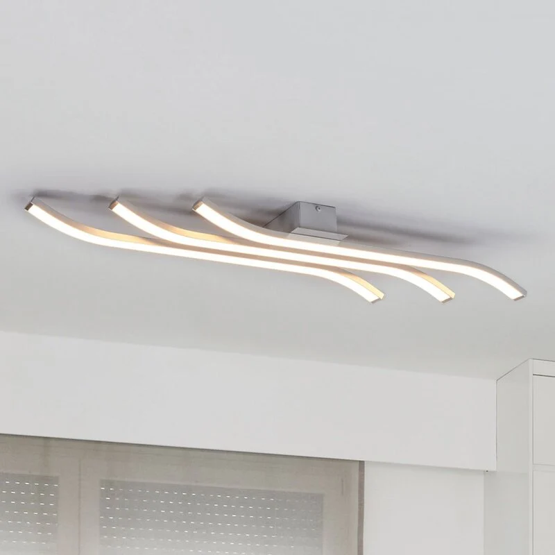 B-Ware Domiluce Deckenlampe Deckenleuchte LED Largo Aluminium Weiss 3 flammig 83 cm