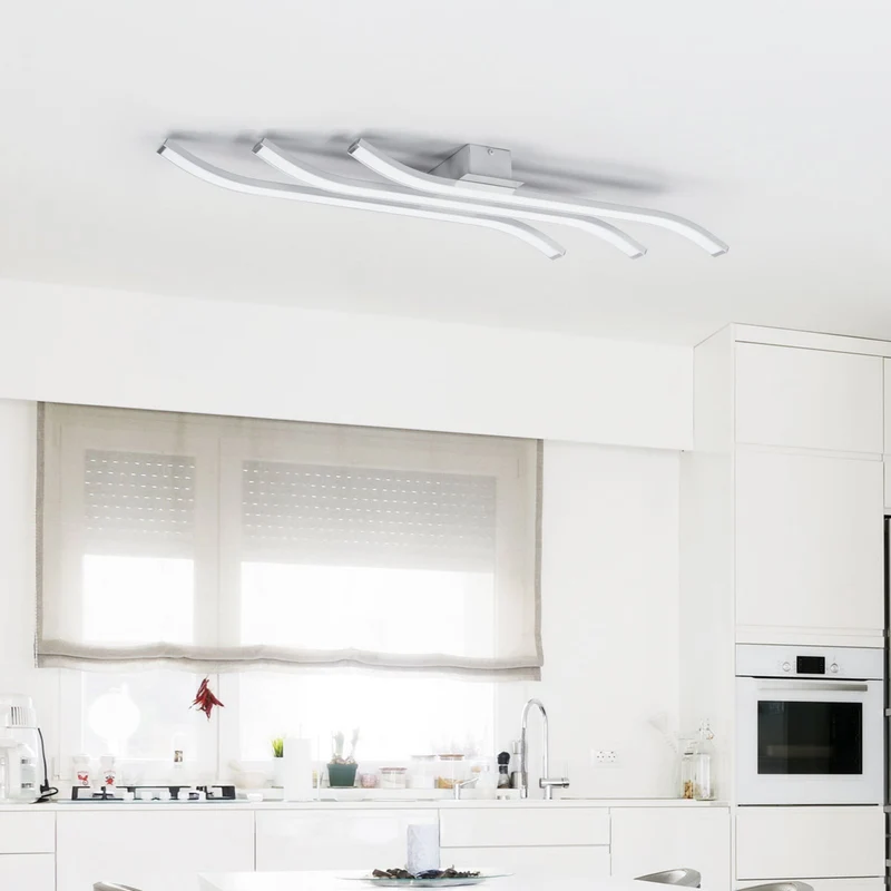 B-Ware Domiluce Deckenlampe Deckenleuchte LED Largo Aluminium Weiss 3 flammig 83 cm