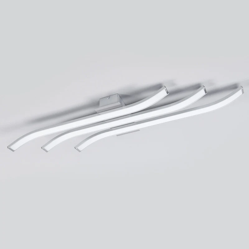 B-Ware Domiluce Deckenlampe Deckenleuchte LED Largo Aluminium Weiss 3 flammig 83 cm