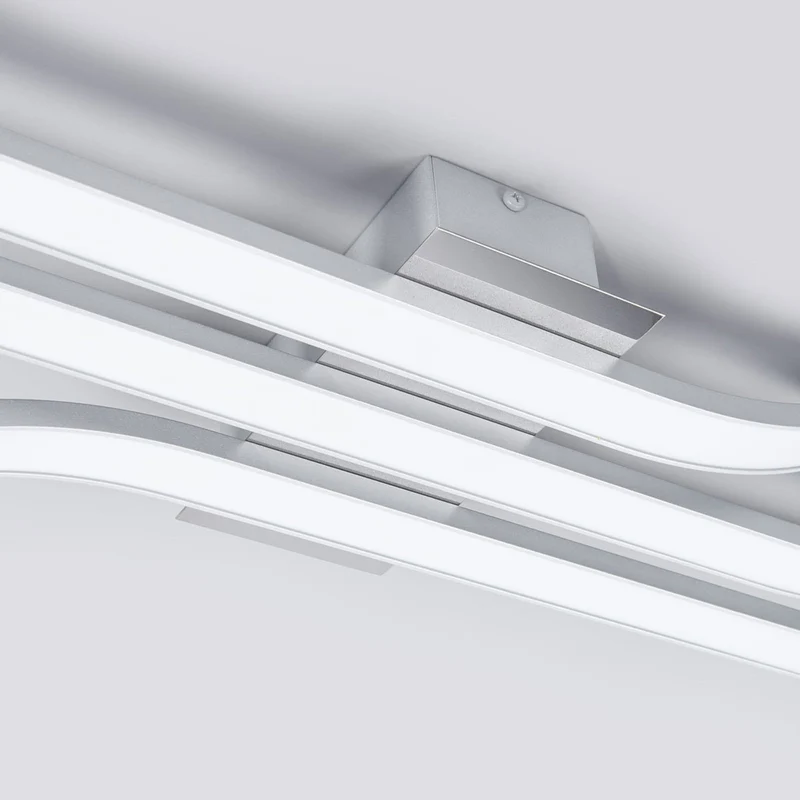 B-Ware Domiluce Deckenlampe Deckenleuchte LED Largo Aluminium Weiss 3 flammig 83 cm