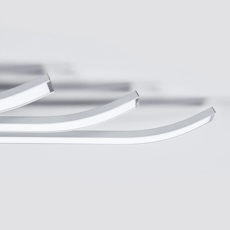 B-Ware Domiluce Deckenlampe Deckenleuchte LED Largo Aluminium Weiss 3 flammig 83 cm