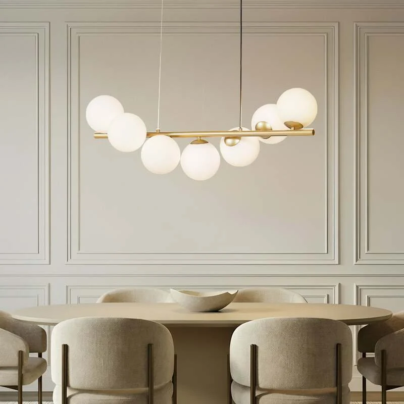 B-Ware Lucande Hängeleuchte Isandro gold opal Deckenlampe Deckenleuchte SIEHE TEXT/FOTO