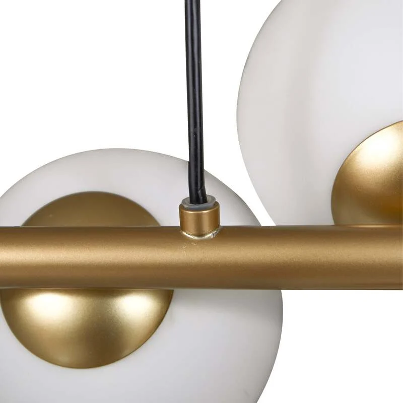 B-Ware Lucande Hängeleuchte Isandro gold opal Deckenlampe Deckenleuchte SIEHE TEXT/FOTO