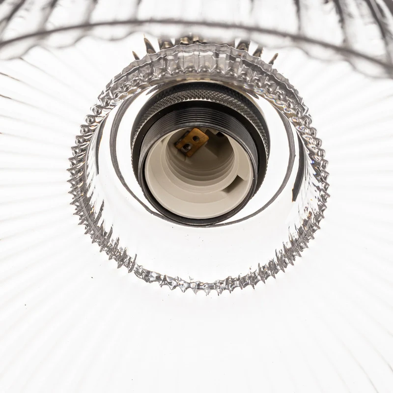 B-Ware Euluna Hängeleuchte Leana, Glas klar altmessing Hängelampe Lampe Leuchte Spot