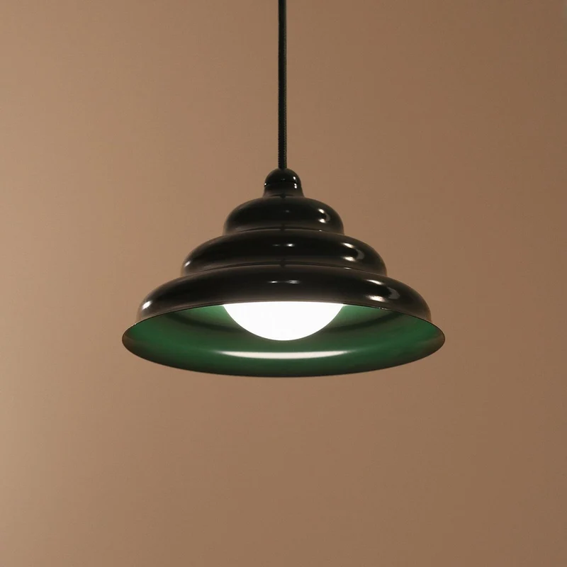 B-Ware Fala Pendelleuchte Hängelampe grün Glas Esszimmer skandinavisches Design