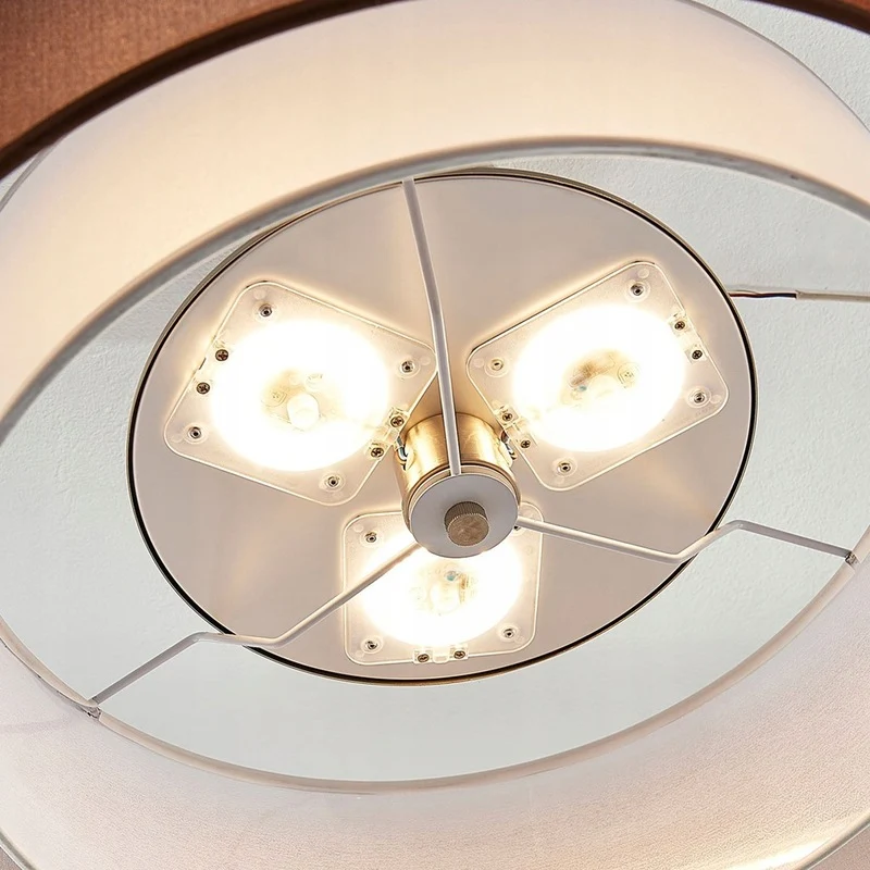 B-Ware Lindby LED-Deckenlampe Pikka Deckenlampe Lampe Leuchte 3-stufig dimmbar braun