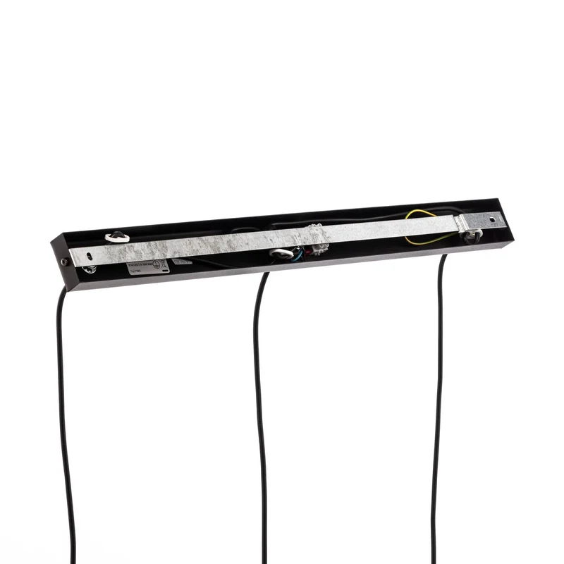 B-Ware EMIBIG Hängeleuchte Glassy 3-flg gerade schwarz grafit Glas Deckenlampe Leuchte