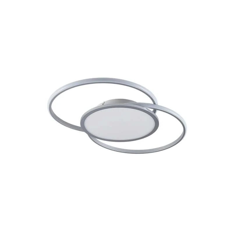 Lucande Deckenleuchte Deckenlampe LED Senne Silber Leuchte Lampe Wohnzimmer M24