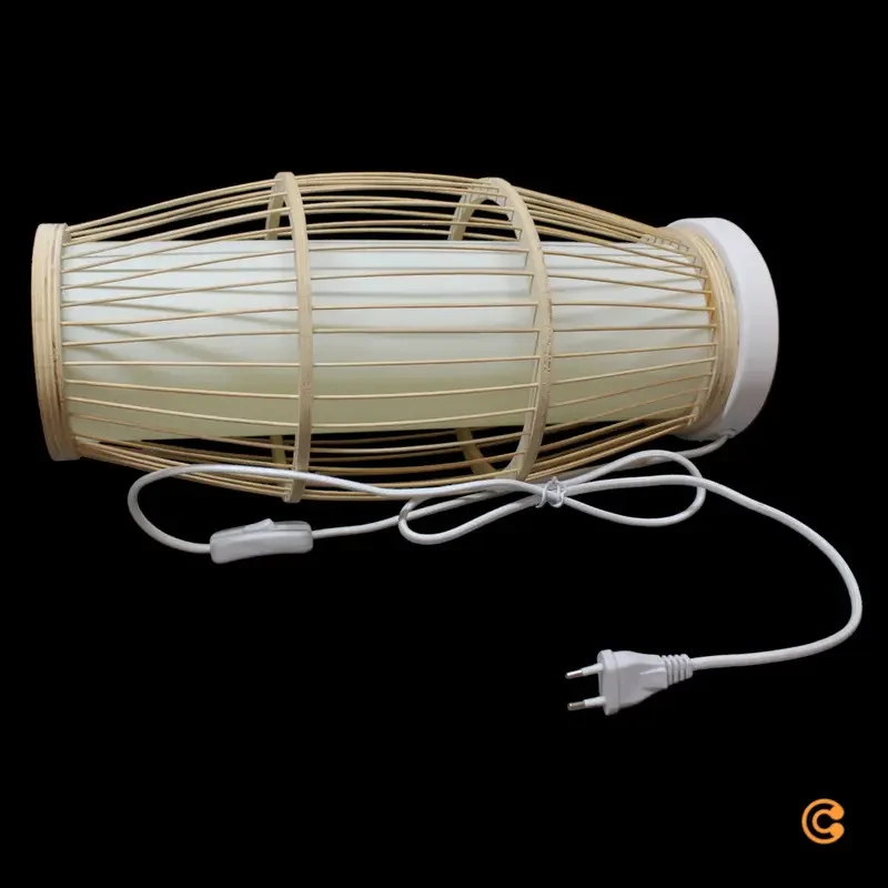 B-Ware Pauleen Woody Passion Tischleuchte Lampe Bambus natur Wohnzimmer Beleuchtung