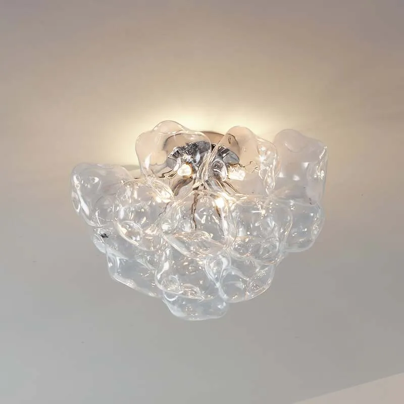 B-Ware Lucande Deckenleuchte Lampe Diborah klar Glas Ø 49 cm G9 SIEHE TEXT/FOTO