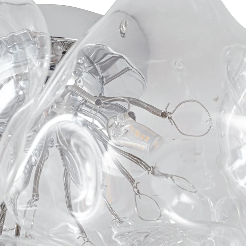 B-Ware Lucande Deckenleuchte Lampe Diborah klar Glas Ø 49 cm G9 SIEHE TEXT/FOTO